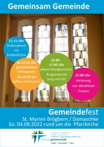 Pfarrfest 2022 Brögbern Damaschke Gemeinsam Gemeinde
