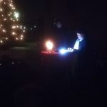 Open-Air-Lichterandacht St. Marien im Dez. 2020 von Kolping und kfd Brögbern Damaschke bei der Pfarrkirche